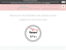 Tablet Screenshot of hanami-kids.com